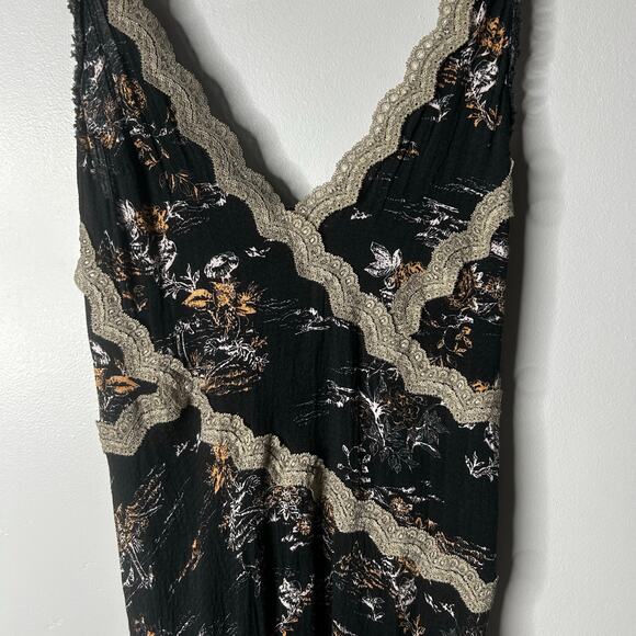 Intimately Free People Babydoll Fairy Grunge Dress Womens Small Lace Trim Slinky - Picture 5 of 8